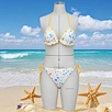 bikini, volante, básicas, corbata,mujer,playa